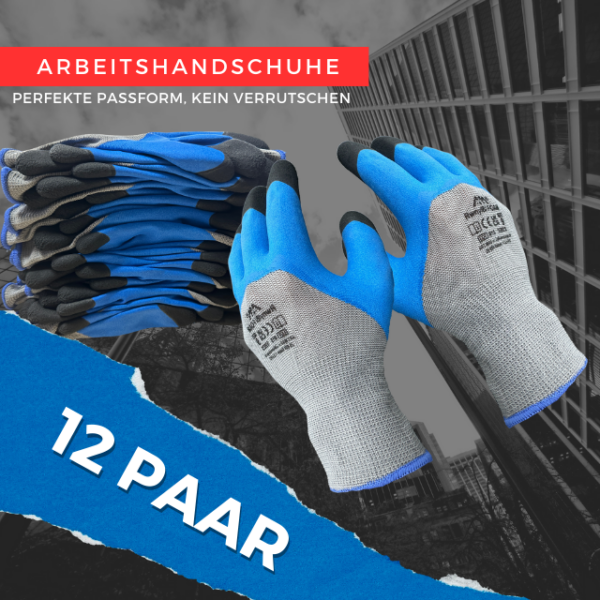 Pro Flexi Blue Arbeitshandschuhe - 12 Paar – Bild 2